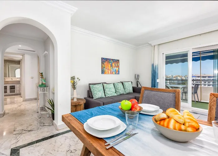 In Puerto Banus With Pool Views And Parking